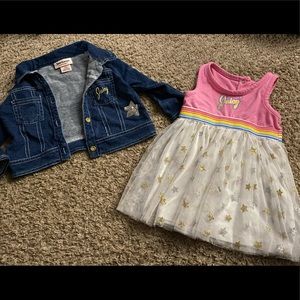 Juicy Couture dress and jean jacket. Size 12m